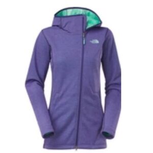 New Women’s XS North Face Purple & Mint Green Haldee Raschel Hooded Parka Coat